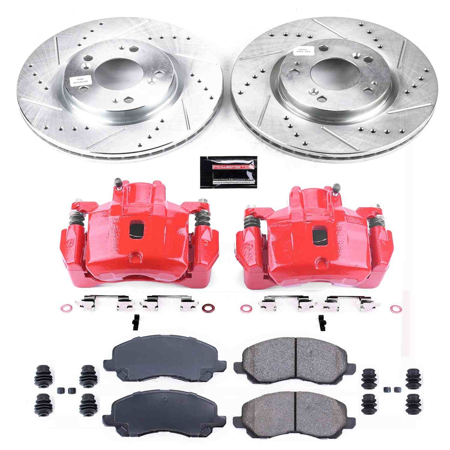 PowerStop Power Stop 06-12 Mitsubishi Eclipse Z23 Evolution Kit w/ Calipers - Front KC094