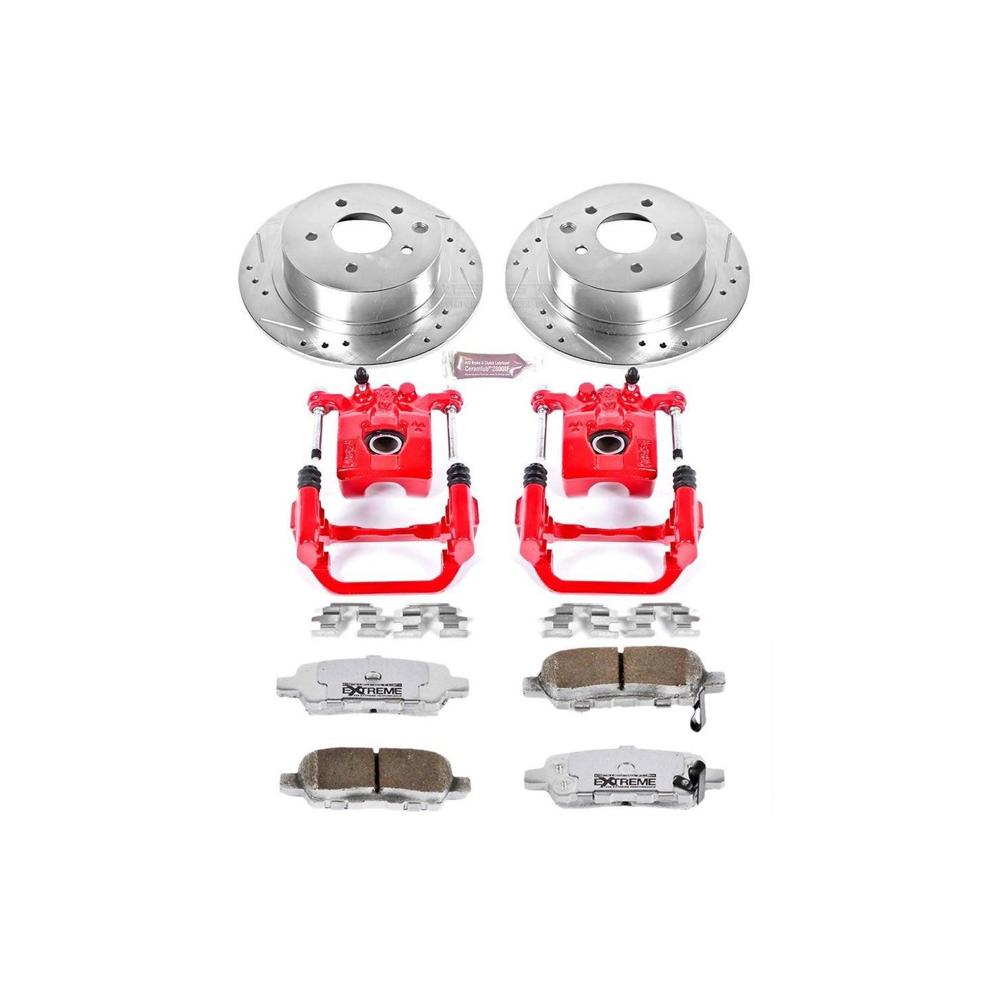 PowerStop Power Stop 02-06 Nissan Altima Rear Z26 Street Warrior Brake Kit w/Calipers KC098-26