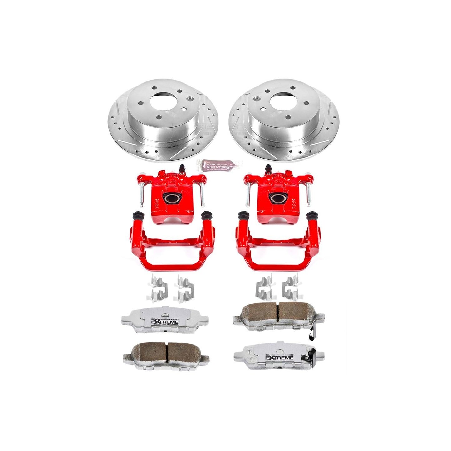 PowerStop Power Stop 10-12 Nissan Altima Rear Z26 Street Warrior Brake Kit w/Calipers KC098A-26