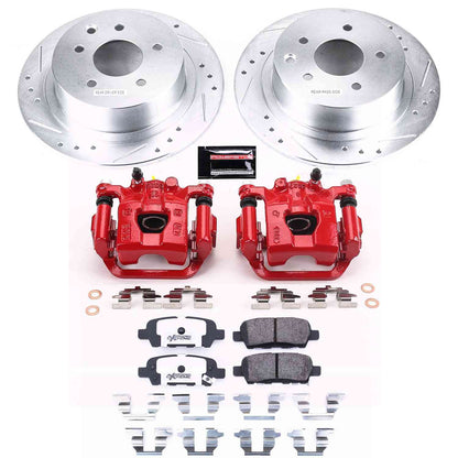 PowerStop Power Stop 07-10 Nissan Sentra Rear Z26 Street Warrior Brake Kit w/Calipers KC098B-26