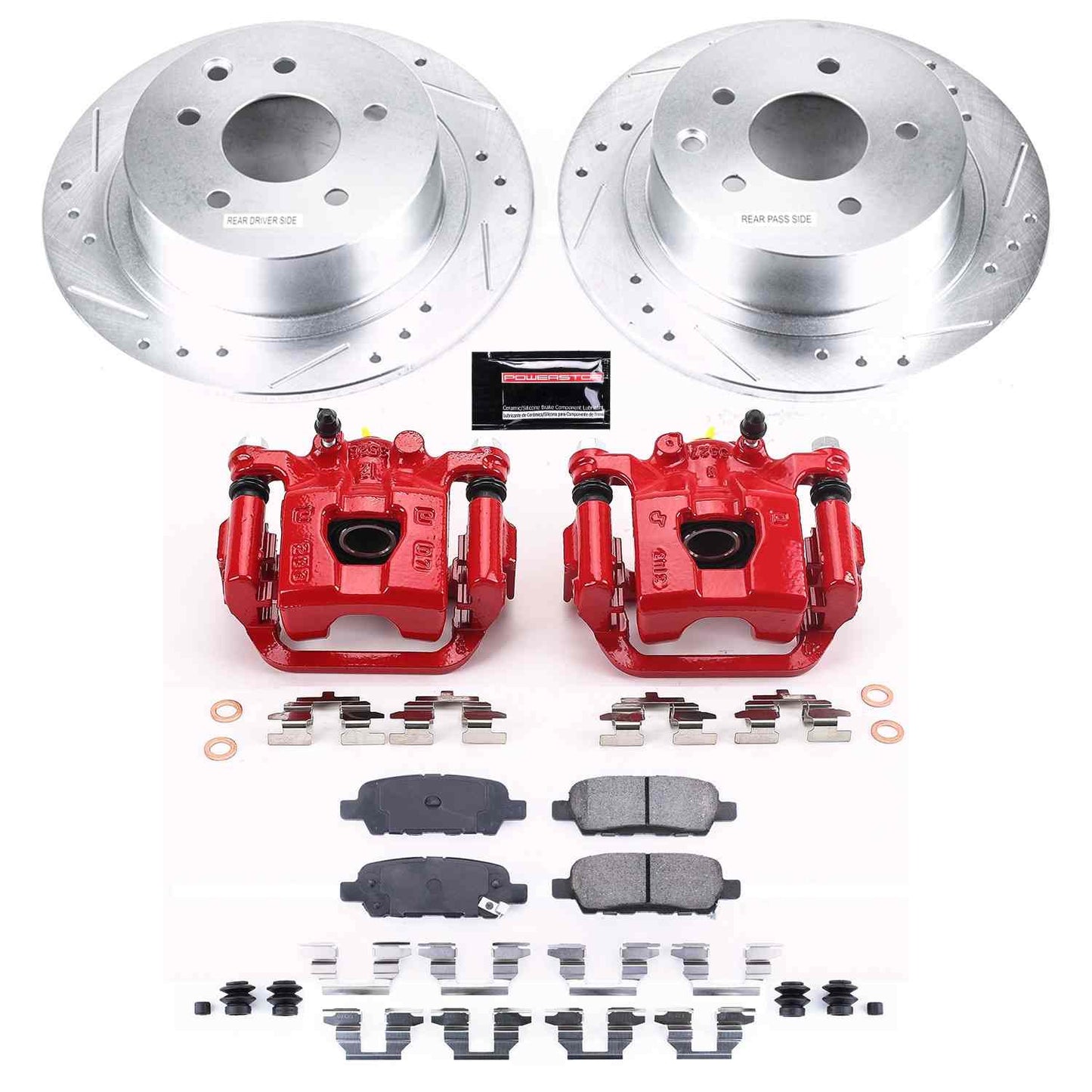 PowerStop Power Stop 07-10 Nissan Sentra Z23 Evolution Kit w/ Calipers - Rear KC098B