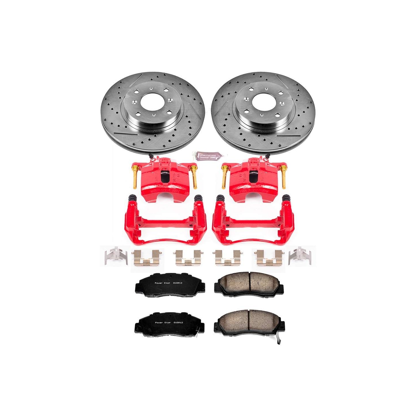 PowerStop Power Stop 93-96 Honda Prelude Z23 Evolution Kit w/ Calipers - Front KC1037