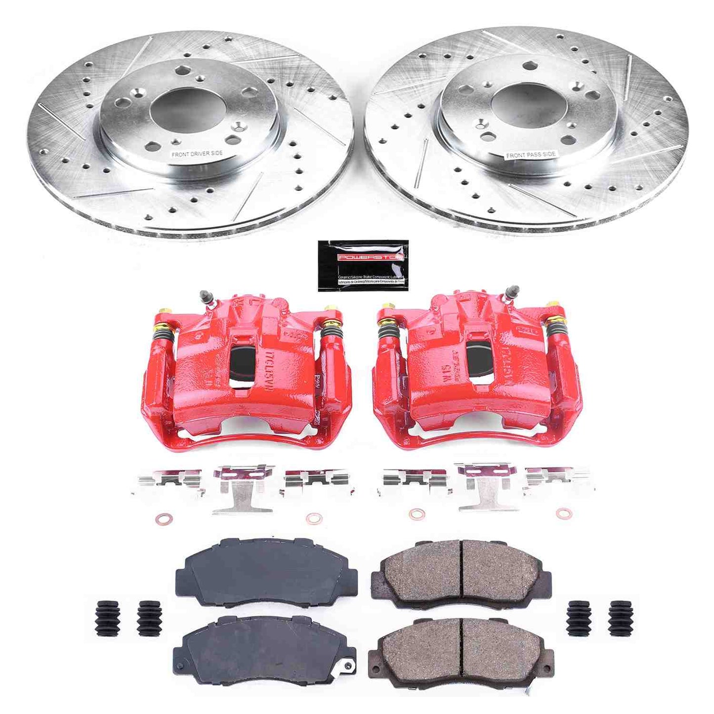 PowerStop Power Stop 98-02 Honda Accord Z23 Evolution Kit w/ Calipers - Front KC1041