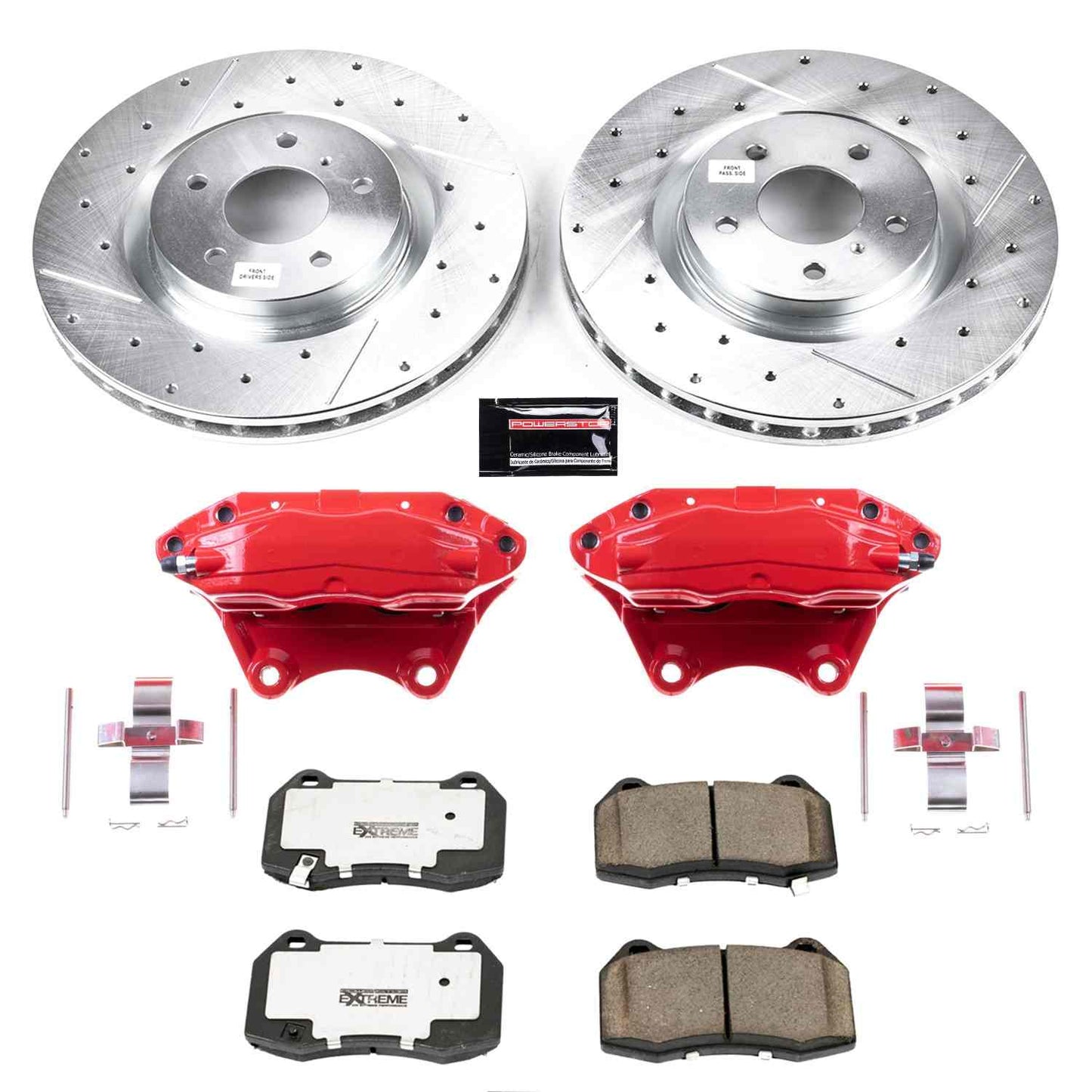 PowerStop Power Stop 03-04 Infiniti G35 Front Z26 Street Warrior Brake Kit w/Calipers KC104-26