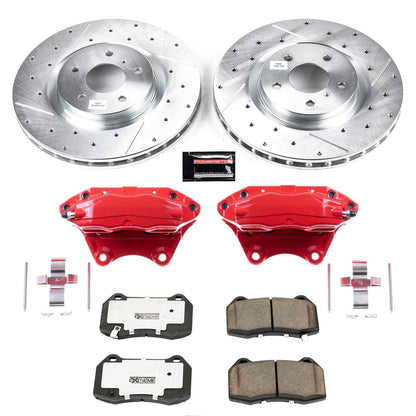PowerStop Power Stop 03-04 Infiniti G35 Front Z26 Street Warrior Brake Kit w/Calipers KC104-26