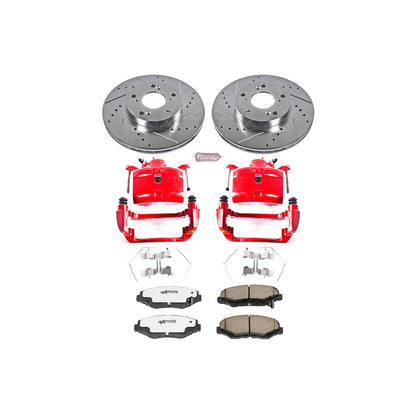 PowerStop Power Stop 02-04 Honda CR-V Front Z26 Street Warrior Brake Kit w/Calipers KC1043-26