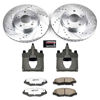PowerStop Power Stop 14-15 Acura ILX Front Z26 Street Warrior Brake Kit w/Calipers KC1043A-26