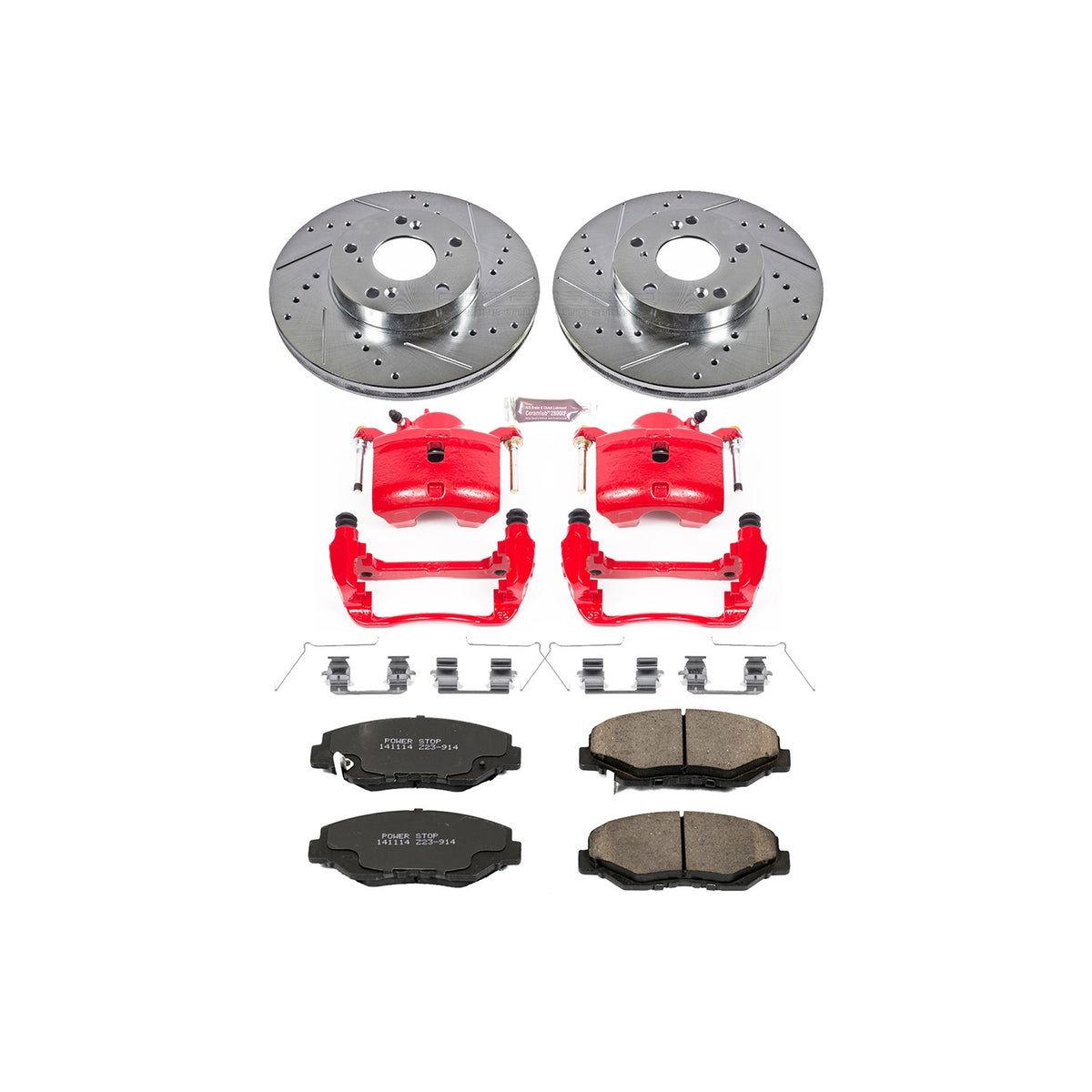 PowerStop Power Stop 14-15 Acura ILX Z23 Evolution Kit w/ Calipers - Front KC1043A