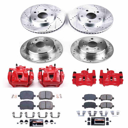 PowerStop Power Stop 1999 Toyota Solara Z23 Evolution Kit w/ Calipers - Front and Rear KC1060