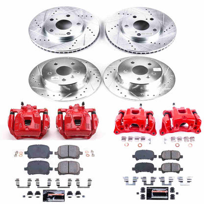 PowerStop Power Stop 00-04 Toyota Avalon Z23 Evolution Kit w/ Calipers - Front and Rear KC1063