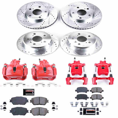 PowerStop Power Stop 02-06 Toyota Camry Z23 Evolution Kit w/ Calipers - Front and Rear KC1065