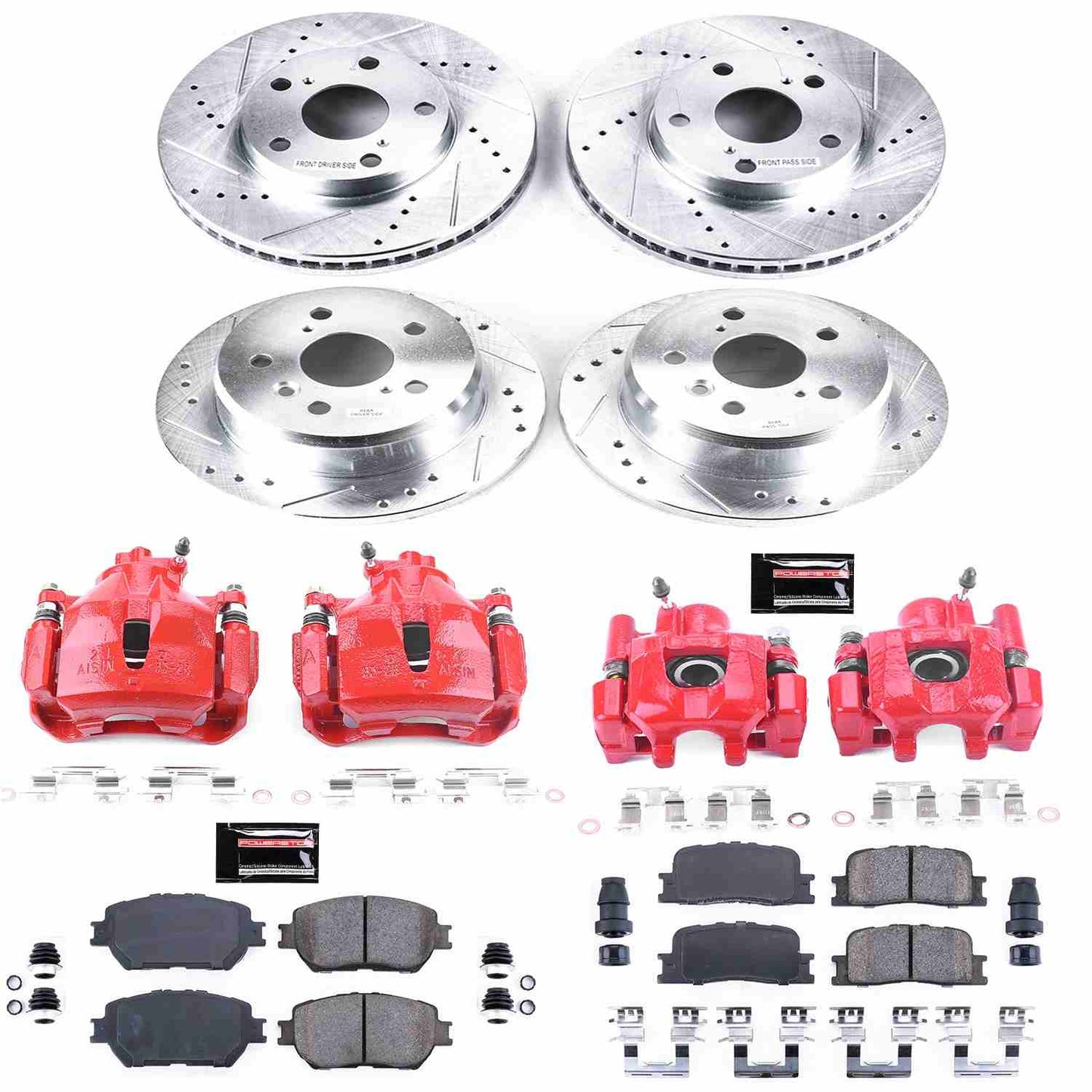 PowerStop Power Stop 02-06 Toyota Camry Z23 Evolution Kit w/ Calipers - Front and Rear KC1066