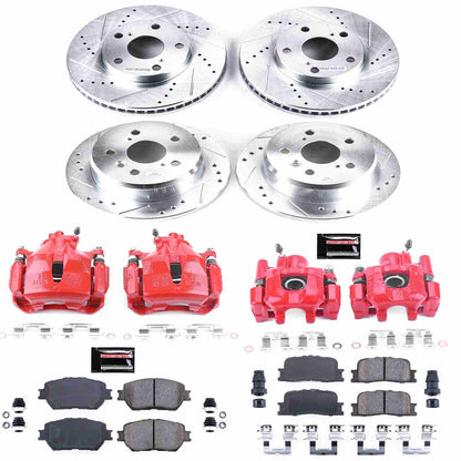 PowerStop Power Stop 02-06 Toyota Camry Z23 Evolution Kit w/ Calipers - Front and Rear KC1066