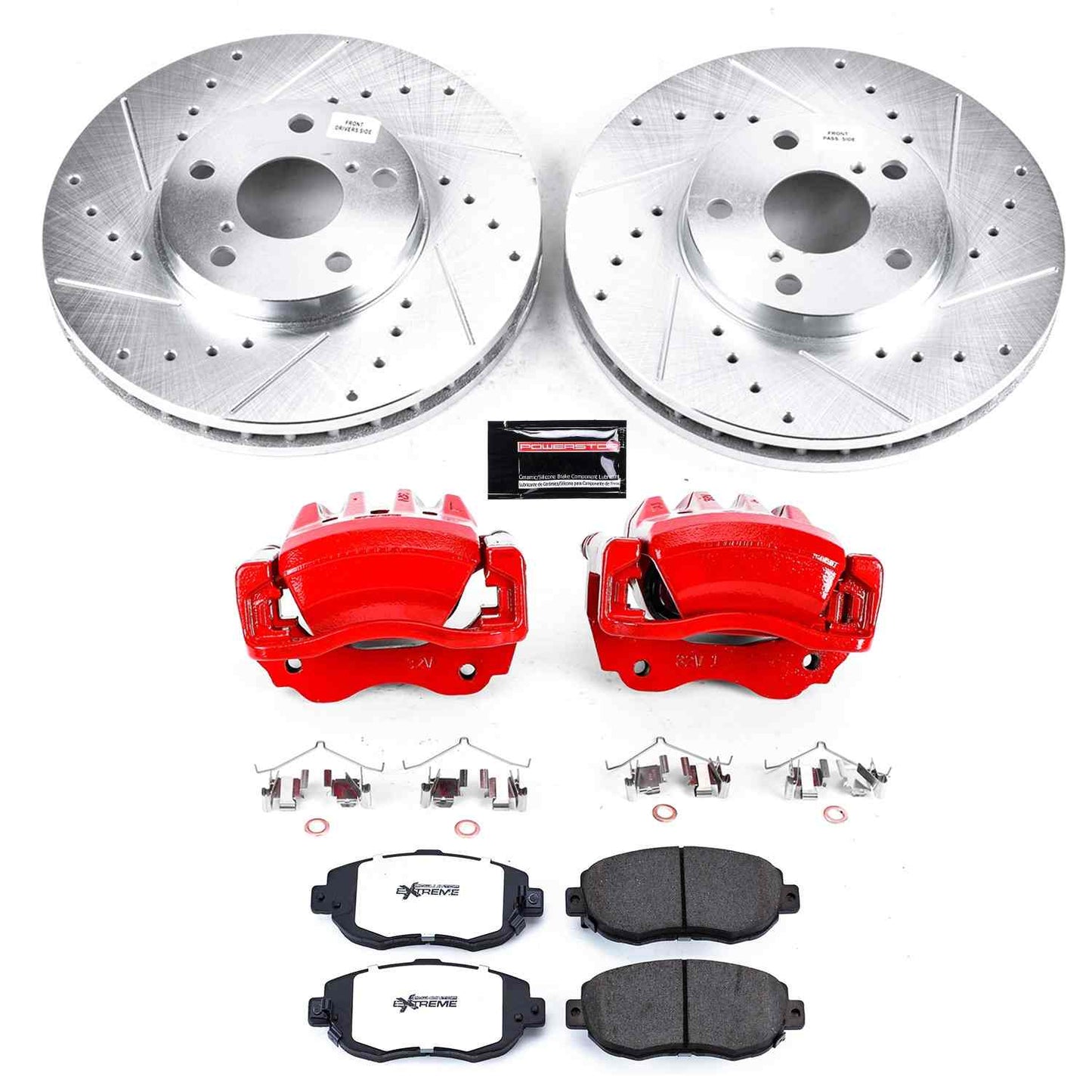 PowerStop Power Stop 98-05 Lexus GS300 Front Z26 Street Warrior Brake Kit w/Calipers KC1077A-26