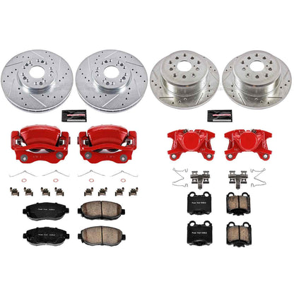 PowerStop Power Stop 01-05 Lexus IS300 Z23 Evolution Kit w/ Calipers - Front and Rear KC1079A