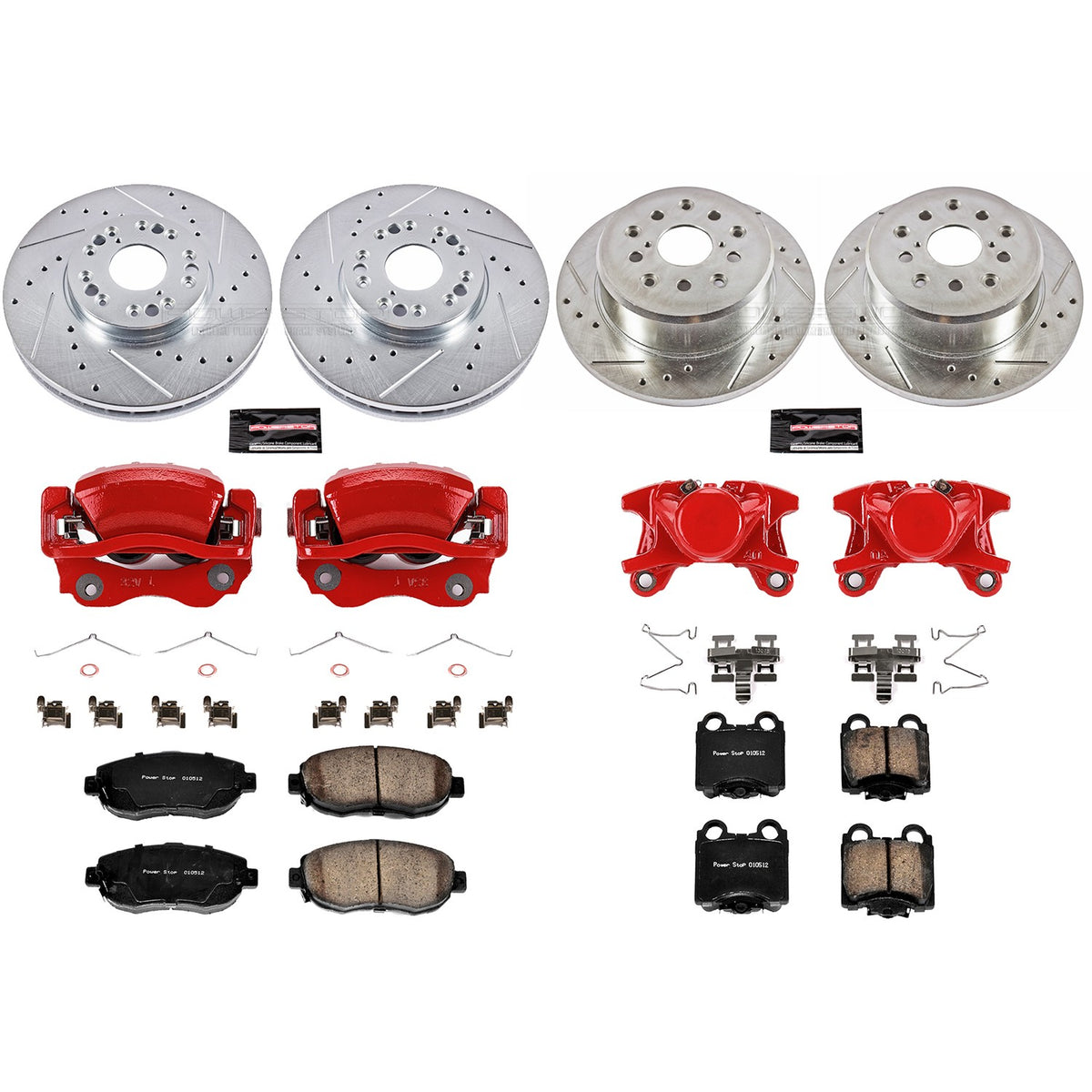 PowerStop Power Stop 01-05 Lexus IS300 Z23 Evolution Kit w/ Calipers - Front and Rear KC1079A