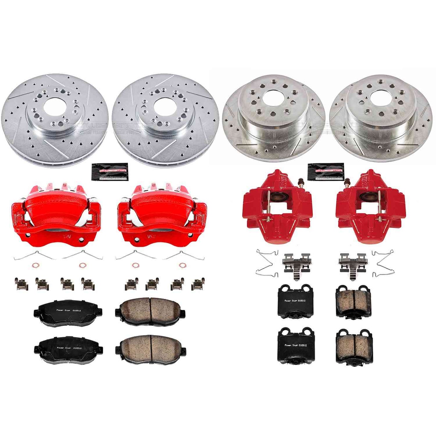 PowerStop Power Stop 98-05 Lexus GS300 Z23 Evolution Kit w/ Calipers - Front and Rear KC1079