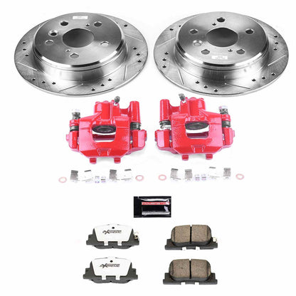 PowerStop Power Stop 00-01 Lexus ES300 Rear Z26 Street Warrior Brake Kit w/Calipers KC1084-26