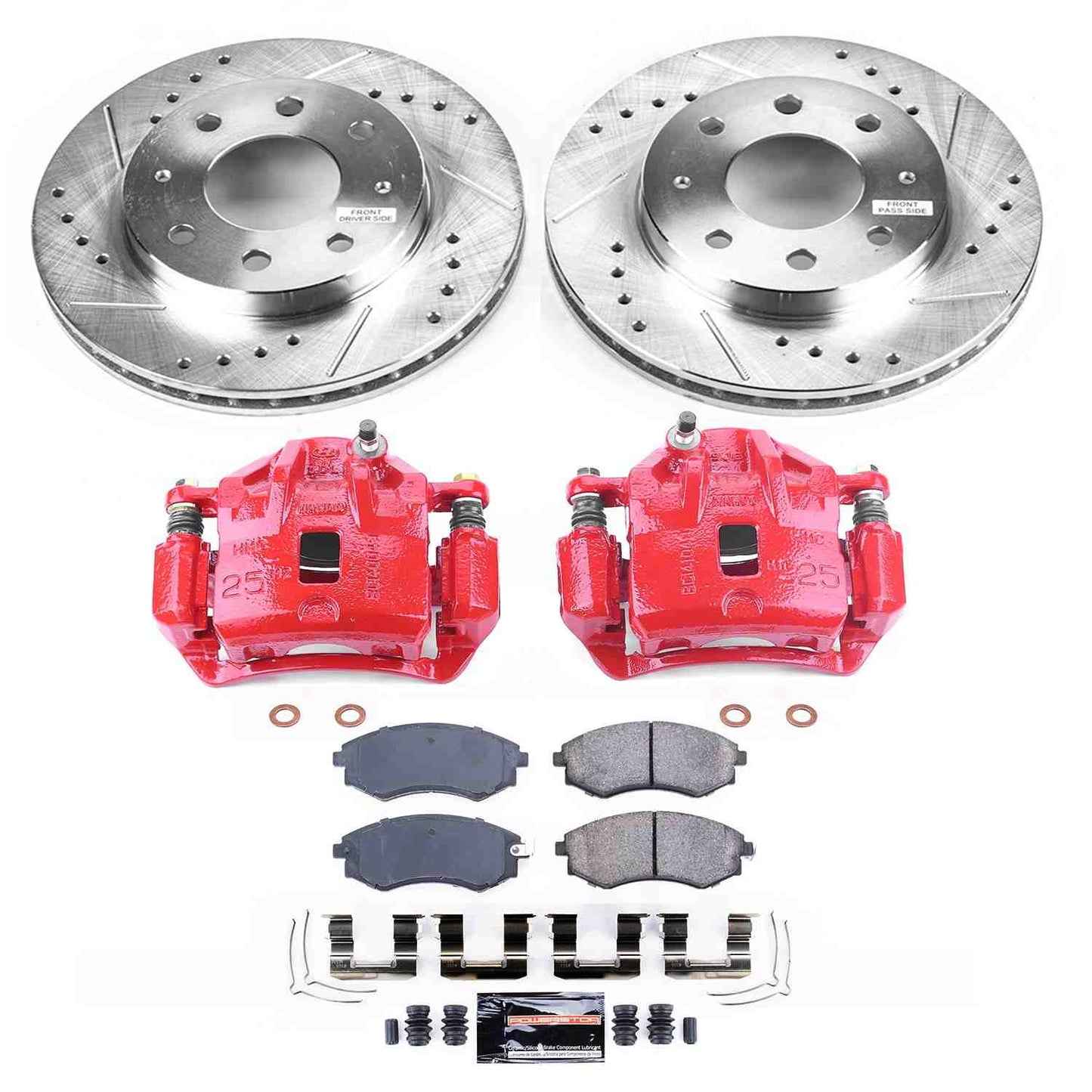 PowerStop Power Stop 99-01 Hyundai Sonata Z23 Evolution Kit w/ Calipers - Front KC1087B
