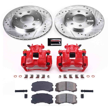 PowerStop Power Stop 02-07 Mitsubishi Lancer Z23 Evolution Kit w/ Calipers - Front KC1092