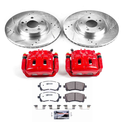 PowerStop Power Stop 98-02 Subaru Forester Front Z26 Street Warrior Brake Kit w/Calipers KC1120-26