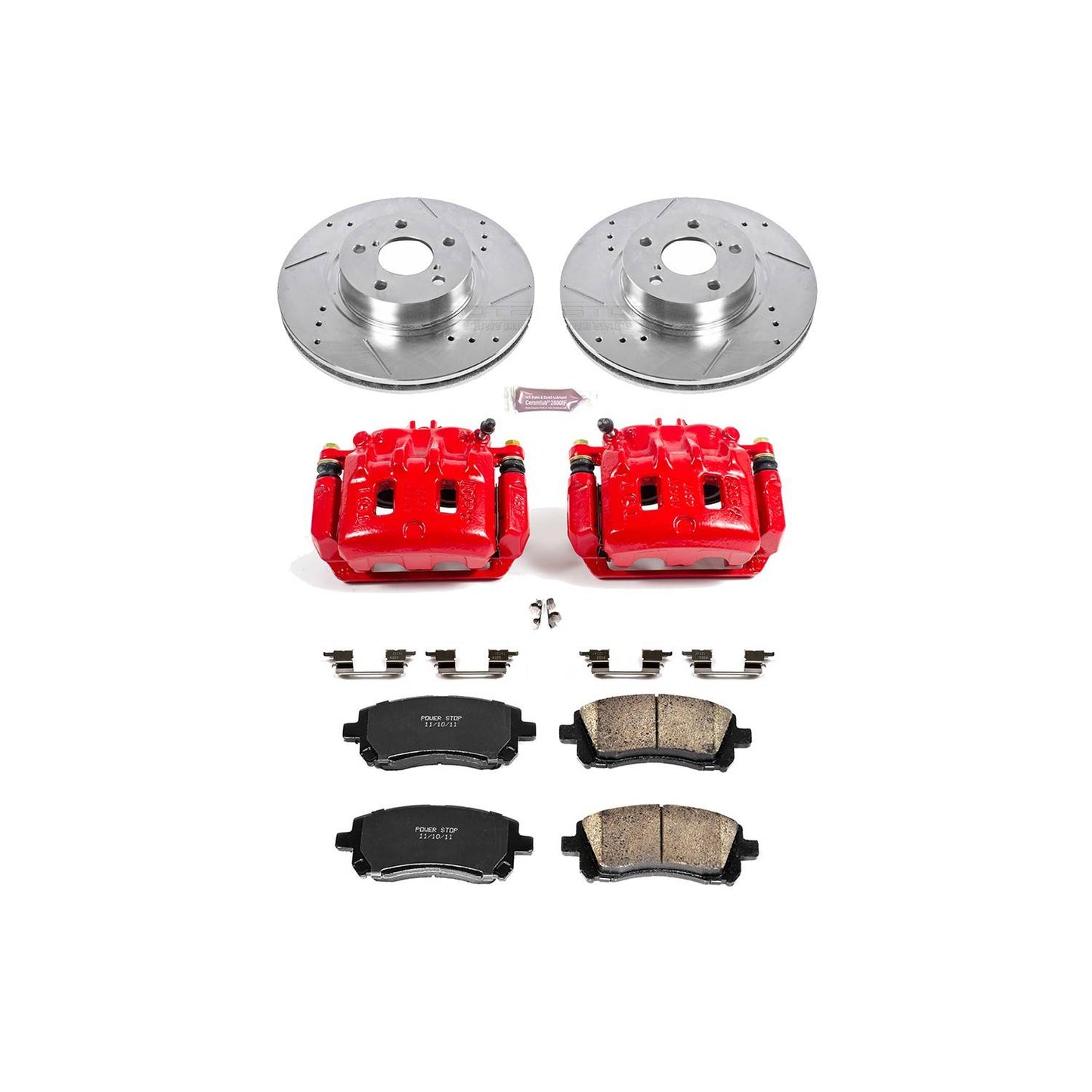 PowerStop Power Stop 98-02 Subaru Forester Z23 Evolution Kit w/ Calipers - Front KC1120
