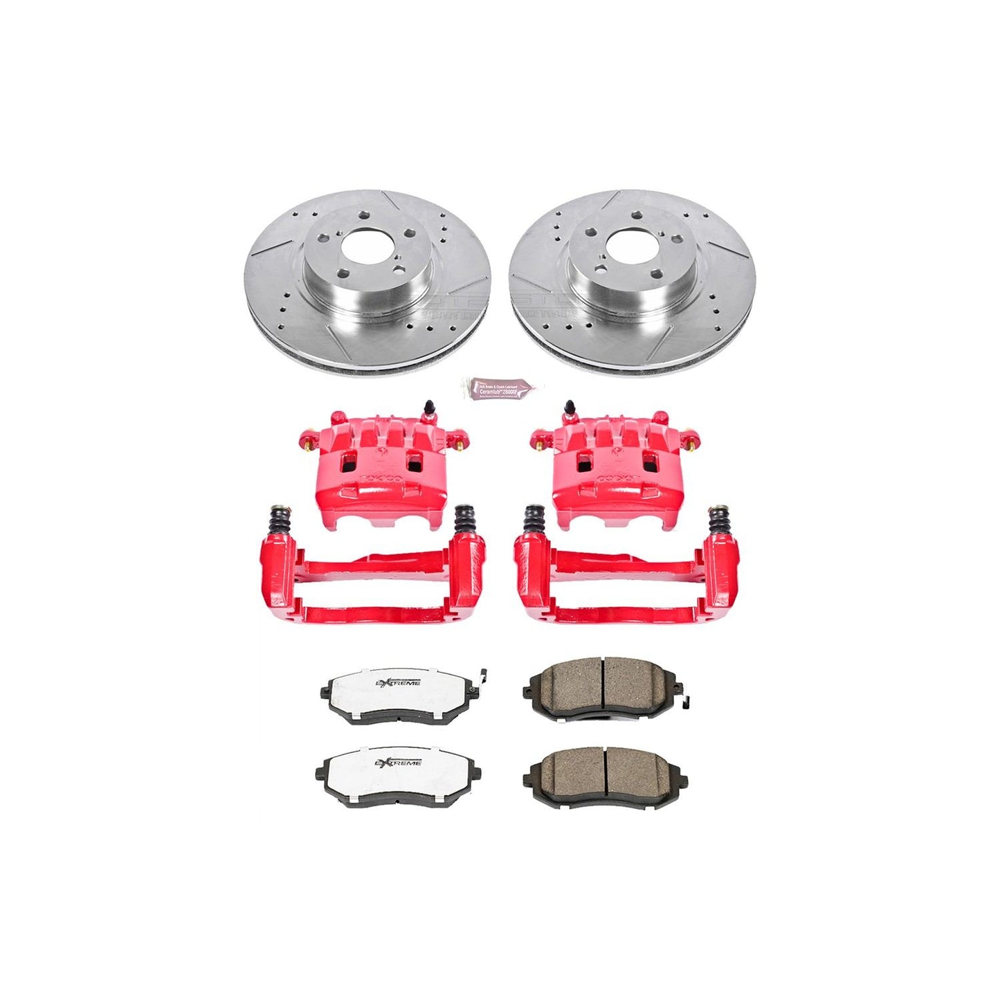 PowerStop Power Stop 05-06 Saab 9-2X Front Z26 Street Warrior Brake Kit w/Calipers KC1124-26