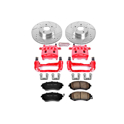 PowerStop Power Stop 05-06 Saab 9-2X Z23 Evolution Kit w/ Calipers - Front KC1124