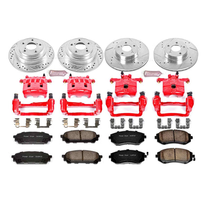 PowerStop Power Stop 05-06 Saab 9-2X Z23 Evolution Kit w/ Calipers - Front and Rear KC1127