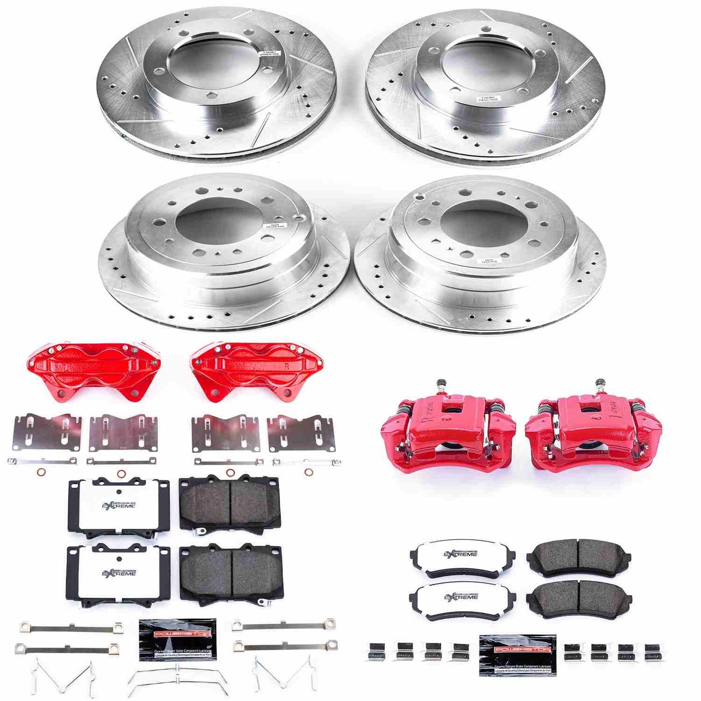 PowerStop Power Stop 98-02 Lexus LX470 Z36 Truck and Tow Kit w/ Calipers - Front and Rear KC1133-36