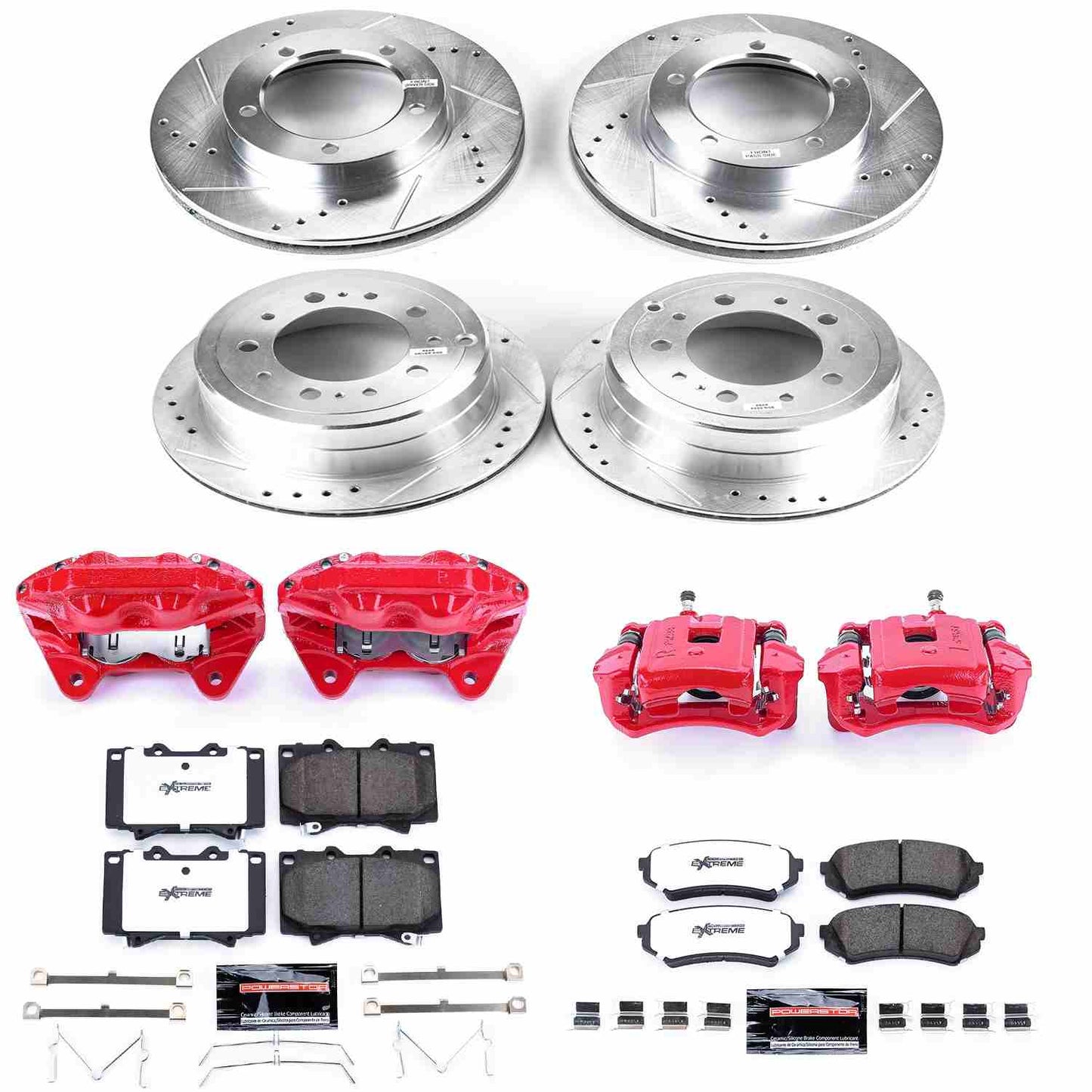 PowerStop Power Stop 03-07 Lexus LX470 Z36 Truck and Tow Kit w/ Calipers - Front and Rear KC1133A-36