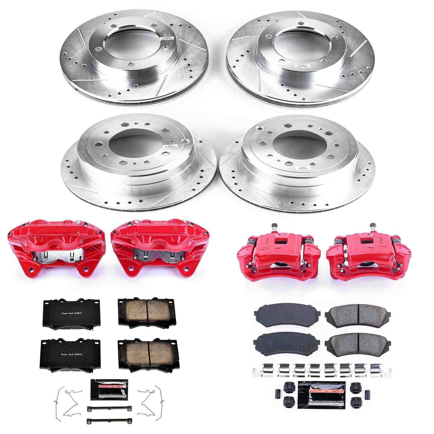 PowerStop Power Stop 03-07 Lexus LX470 Z23 Evolution Kit w/ Calipers - Front and Rear KC1133A