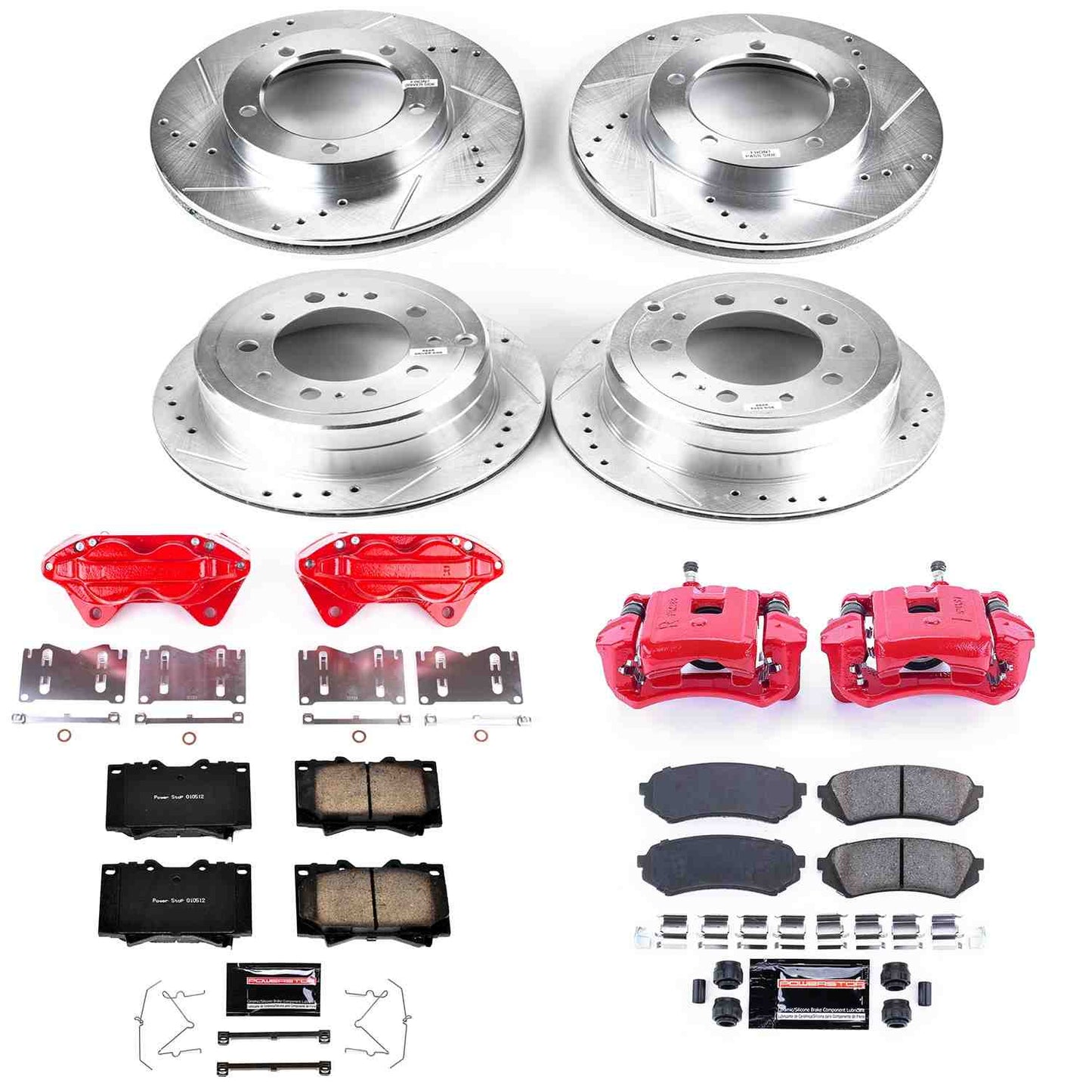 PowerStop Power Stop 98-02 Lexus LX470 Z23 Evolution Kit w/ Calipers - Front and Rear KC1133
