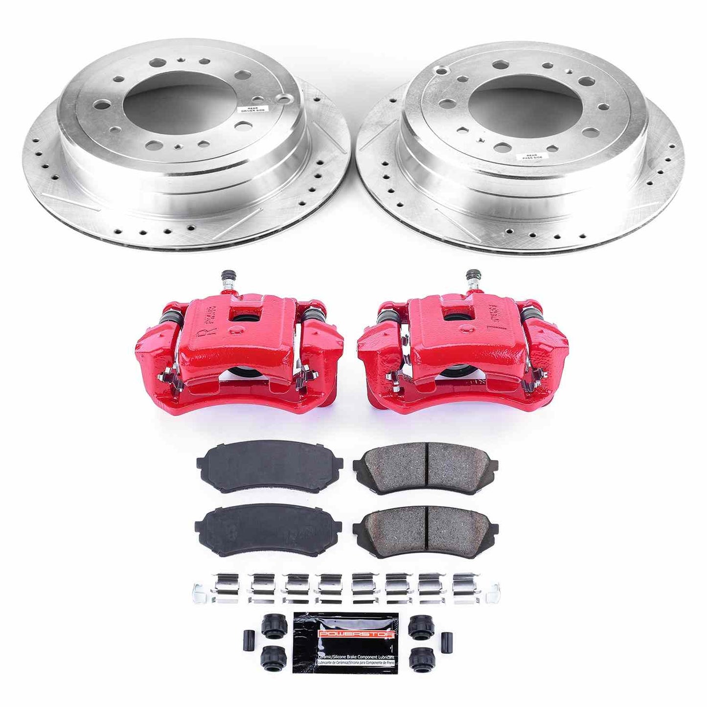 PowerStop Power Stop 98-07 Lexus LX470 Z23 Evolution Kit w/ Calipers - Rear KC1134