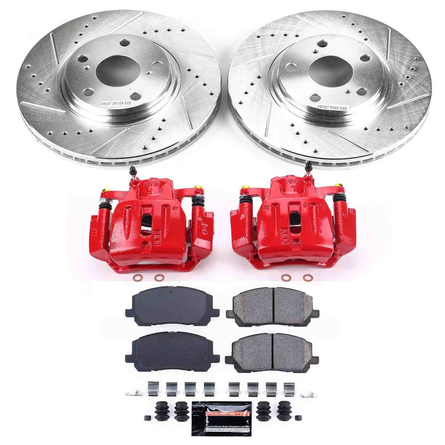 PowerStop Power Stop 01-07 Toyota High Lander Z23 Evolution Kit w/ Calipers - Front KC1137