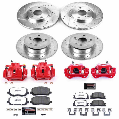 PowerStop Power Stop 01-03 Toyota High Lander Z36 Truck and Tow Kit w/ Calipers - Front and Rear KC1139-36