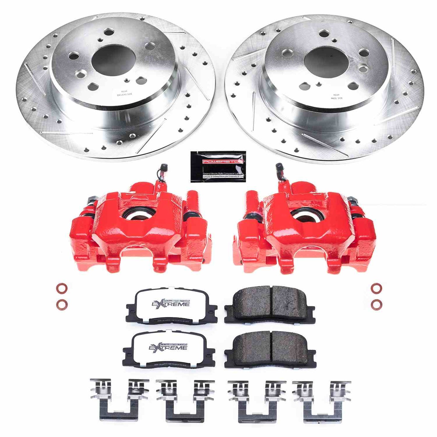 PowerStop Power Stop 01-03 Toyota High Lander Rear Z36 Truck & Tow Brake Kit w/Calipers KC1148A-36