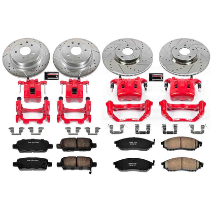 PowerStop Power Stop 11-12 Infiniti G25 Z23 Evolution Kit w/ Calipers - Front and Rear KC114B