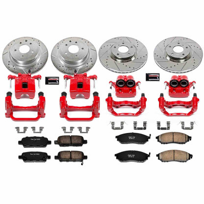 PowerStop Power Stop 05-07 Infiniti G35 Z23 Evolution Kit w/ Calipers - Front and Rear KC114