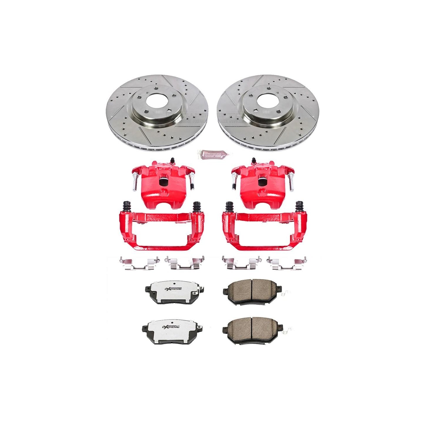 PowerStop Power Stop 07-08 Nissan Maxima Front Z26 Street Warrior Brake Kit w/Calipers KC116-26