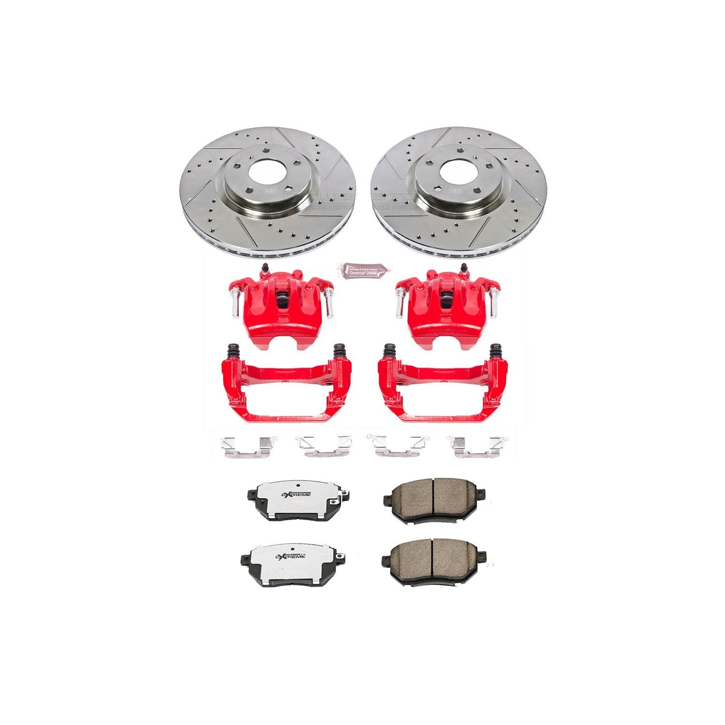 PowerStop Power Stop 06-07 Nissan Murano Front Z26 Street Warrior Brake Kit w/Calipers KC116A-26