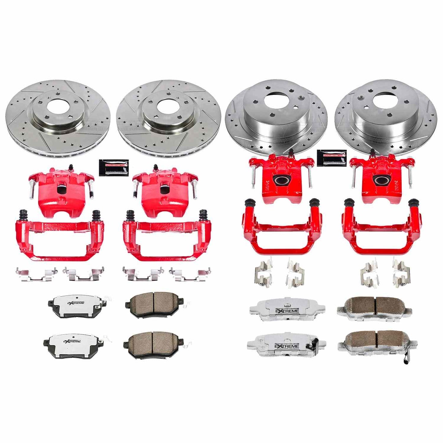 PowerStop Power Stop 07-08 Nissan Maxima Z26 Street Kit w/ Calipers - Front and Rear KC117-26