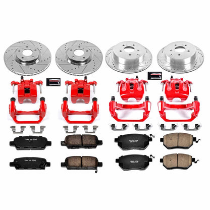 PowerStop Power Stop 06-07 Nissan Murano Z23 Evolution Kit w/ Calipers - Front and Rear KC119