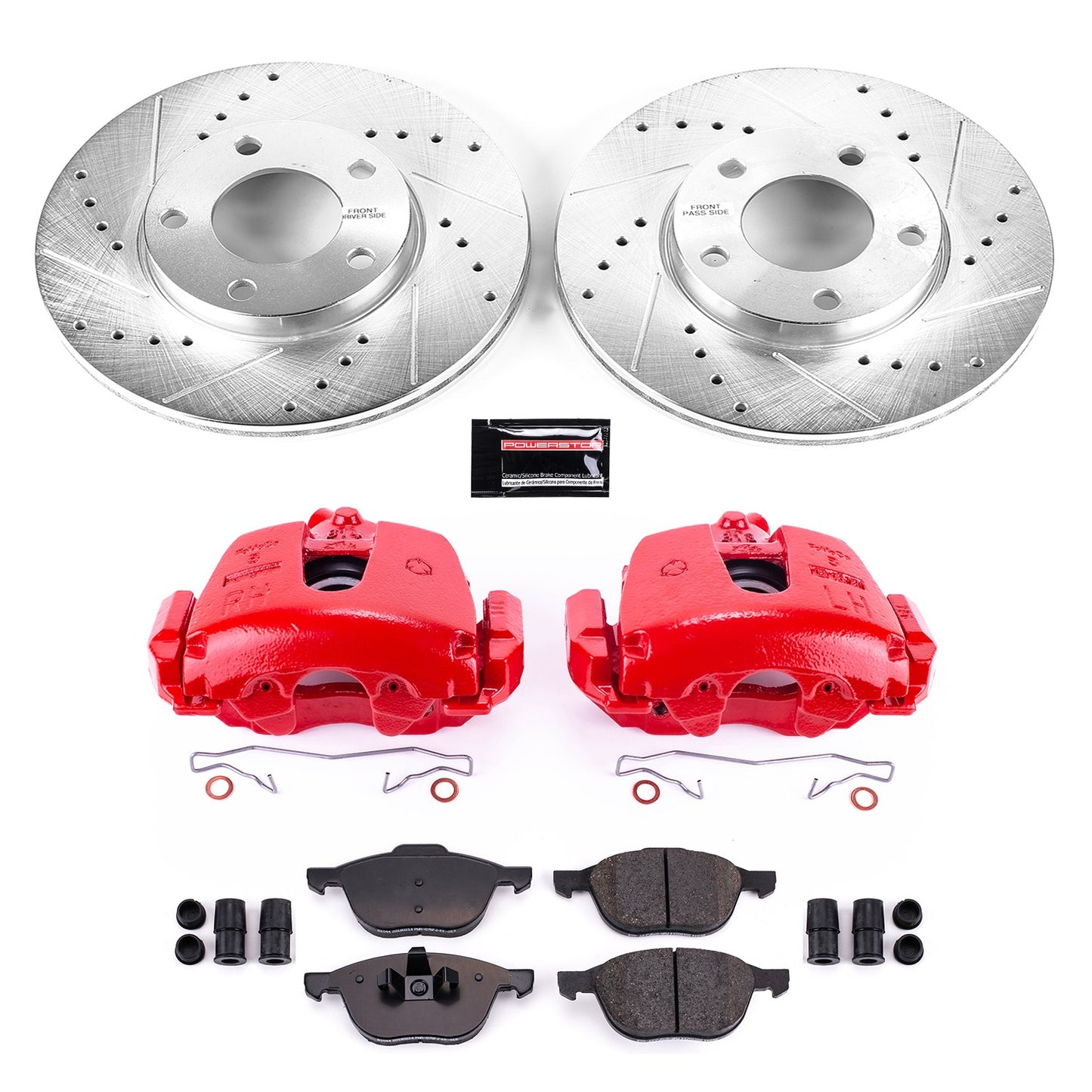 PowerStop Power Stop 04-07 Mazda 3 Z23 Evolution Kit w/ Calipers - Front KC120
