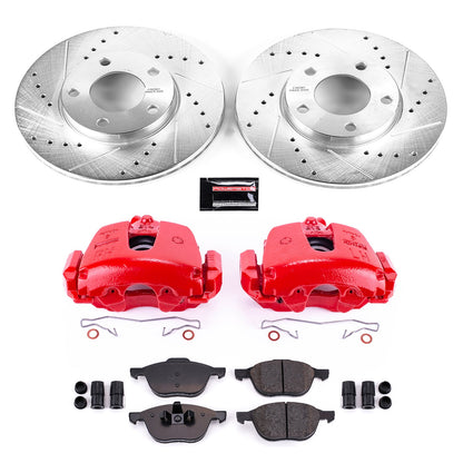 PowerStop Power Stop 04-07 Mazda 3 Z23 Evolution Kit w/ Calipers - Front KC120
