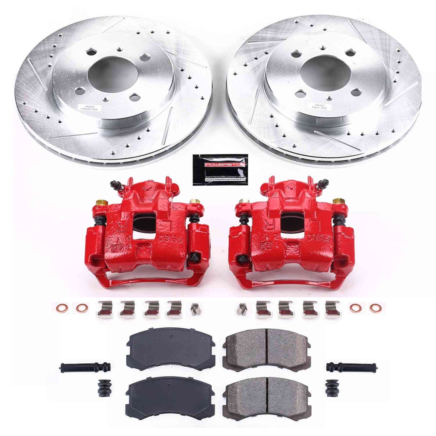 PowerStop Power Stop 02-07 Mitsubishi Lancer Z23 Evolution Kit w/ Calipers - Front KC1215