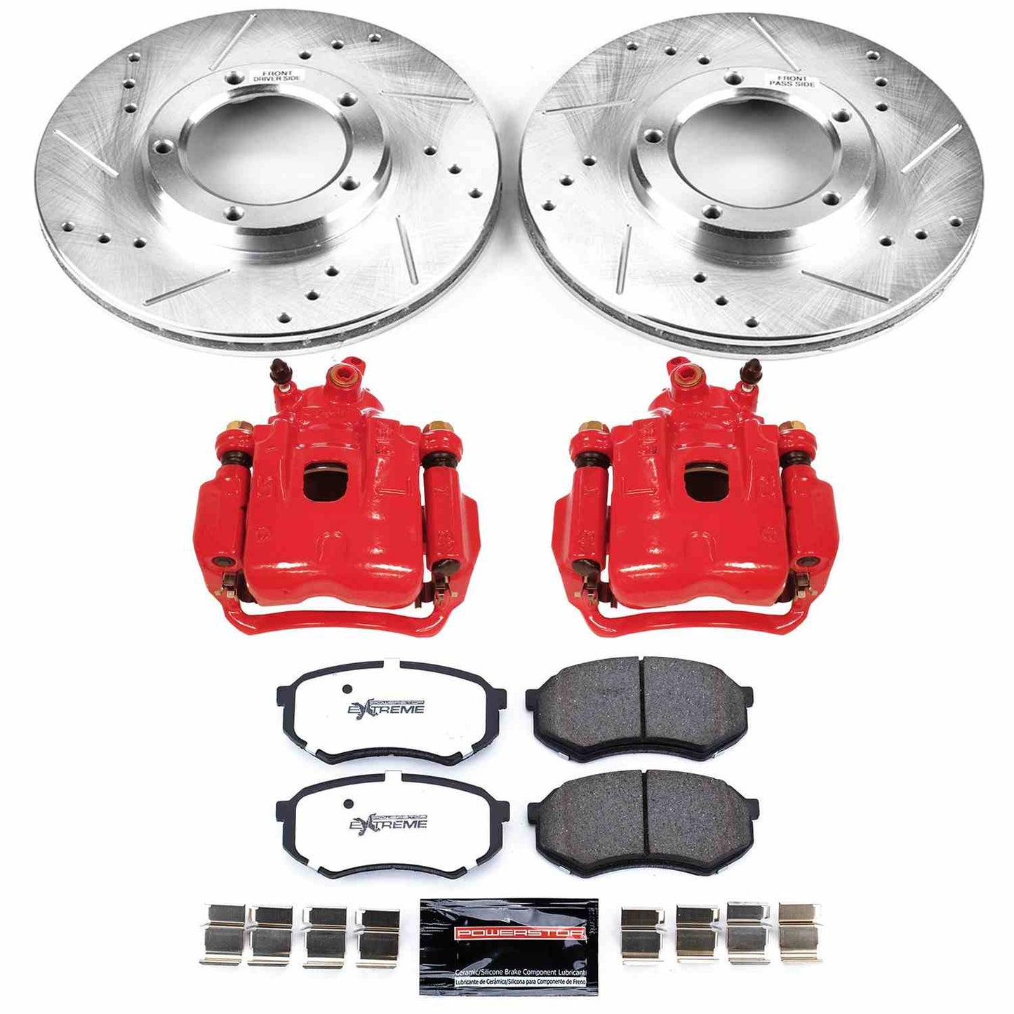 PowerStop Power Stop 95-04 Toyota Tacoma Front Z36 Truck & Tow Brake Kit w/Calipers KC1232-36