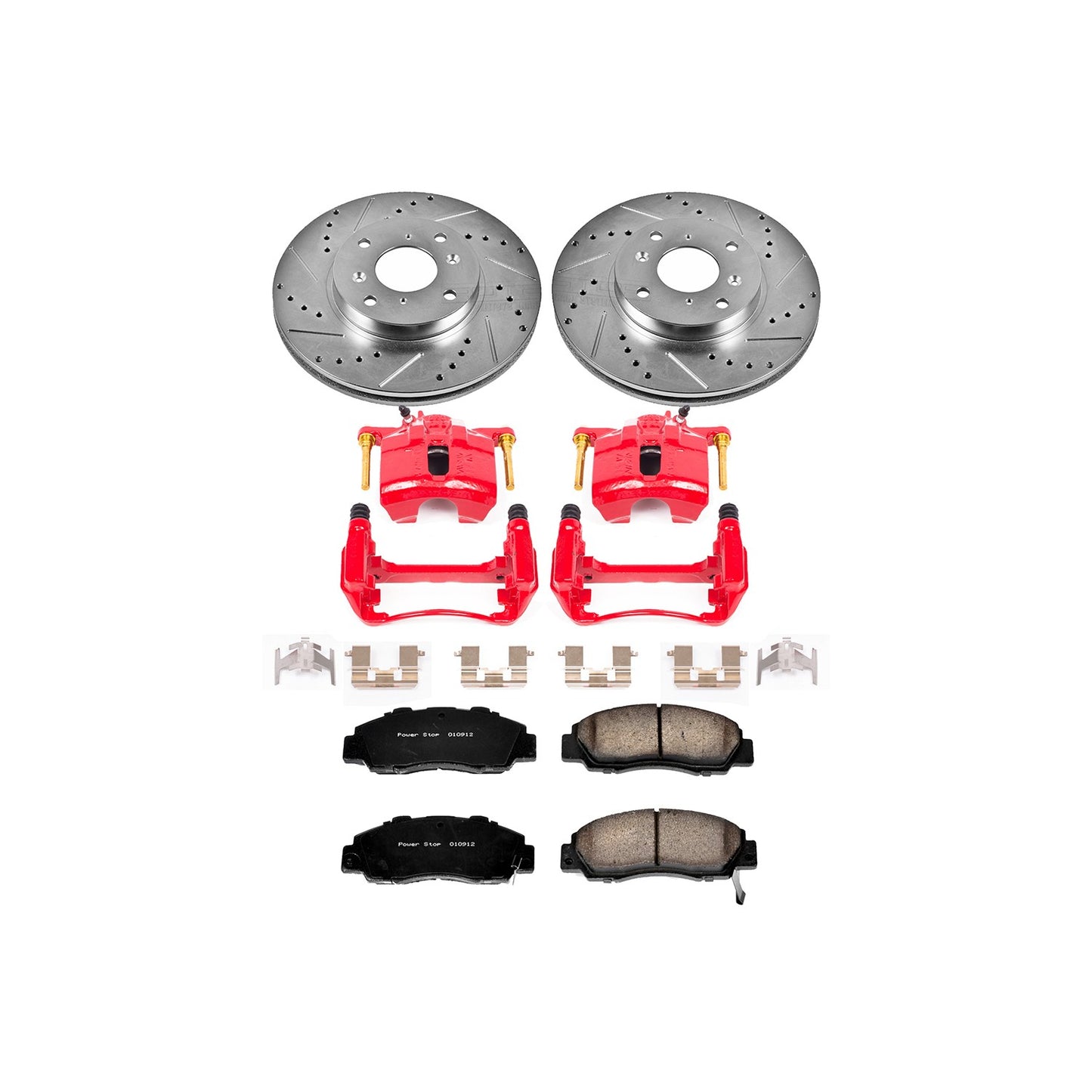 PowerStop Power Stop 98-99 Acura CL Z23 Evolution Kit w/ Calipers - Front KC1237