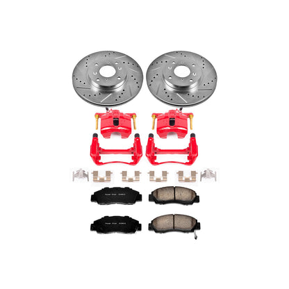 PowerStop Power Stop 98-99 Acura CL Z23 Evolution Kit w/ Calipers - Front KC1237