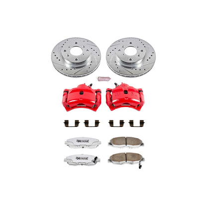PowerStop Power Stop 98-99 Acura CL Front Z26 Street Warrior Brake Kit w/Calipers KC1239-26